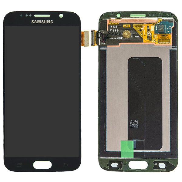 Display Lcd Schermo Con Cornice Per Samsung Galaxy S6 G920F Nero-Blu Gh97-17260A