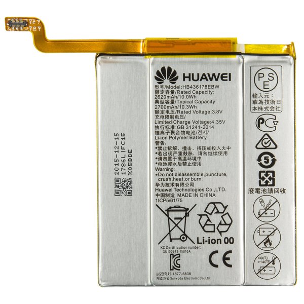 Huawei Li-Ionen Batteria Hb436178Ebw Per Mate S