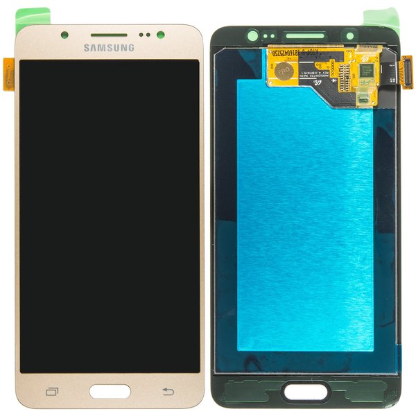 Display Lcd Schermo Con Cornice Per Samsung Galaxy J5 2016 J510 Oro Gh97-18792A Gh97-18962A Gh97-19466A