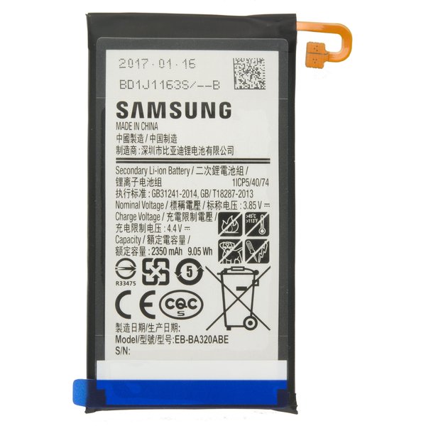 Samsung Batteria Li-Ion Per A320F Samsung Galaxy A3 2017