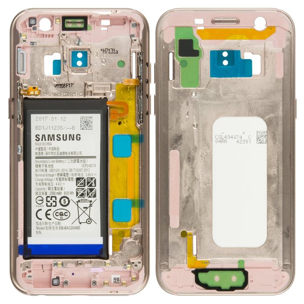 Cover Centrale + Batteria Per Samsung Galaxy Rosa A320F A3 2017