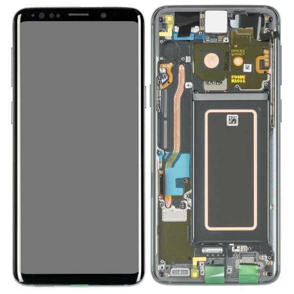 Lcd + Touch Per G960F, G960Fd Samsung Galaxy S9, S9 Duos - Titanium Grey
