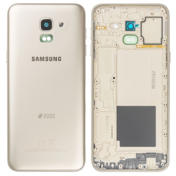 Cover Batteria Per J600F Samsung Galaxy J6 Duos - Oro
