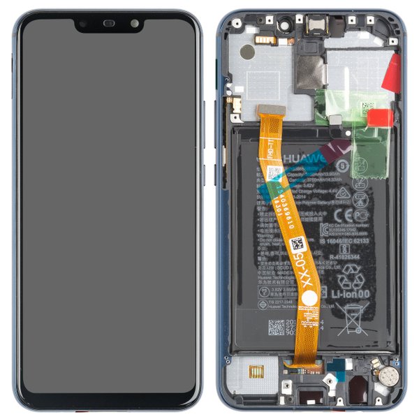 Lcd + Touch + Frame + Batteria Per (Sne-L21) Huawei Mate 20 Lite - Saphire Blue 02352Dkm 02352Gtt