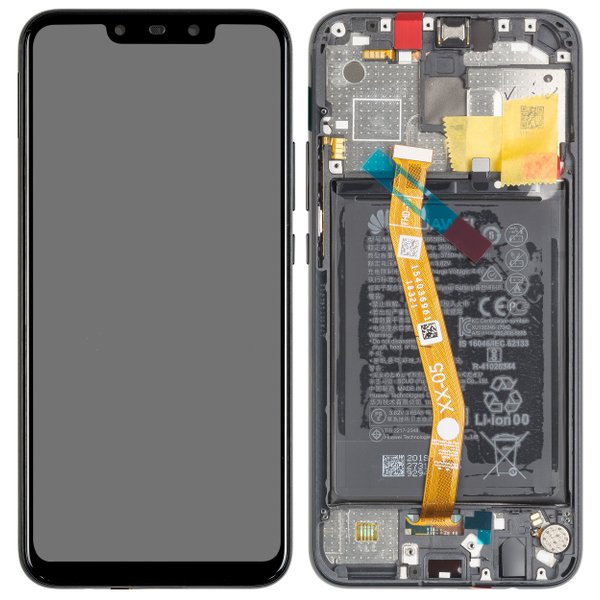 Lcd + Touch + Frame + Batteria Per (Sne-L21) Huawei Mate 20 Lite - 02352Dkk 02352Gtw - Nero