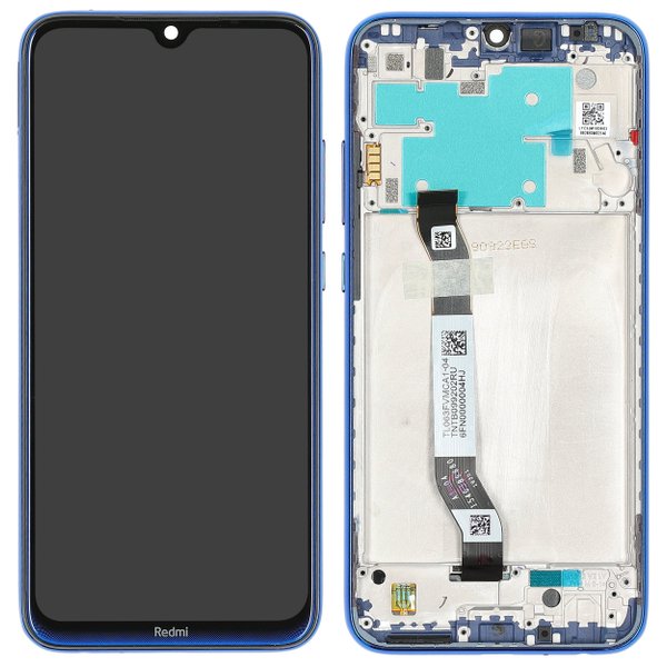 Lcd + Touch + Frame Per Xiaomi Redmi Note 8 - Blu