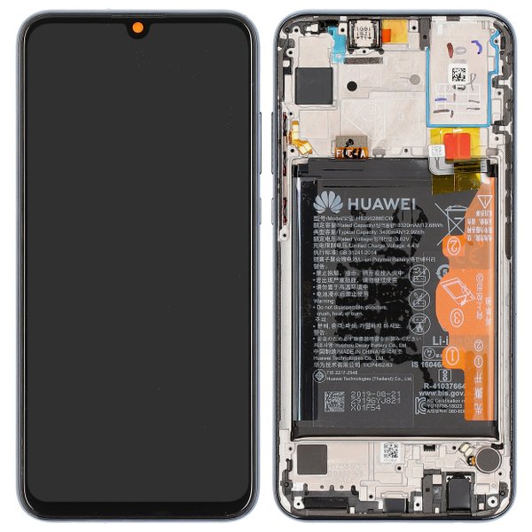 Lcd + Touch + Batteria Per Hry-Lx1T Honor 20 Lite - Nero