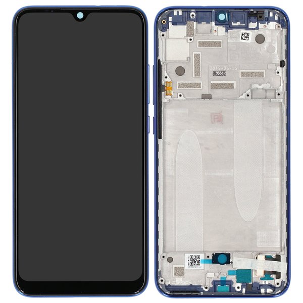 Lcd + Touch + Frame Per Xiaomi Mi A3 - Blu