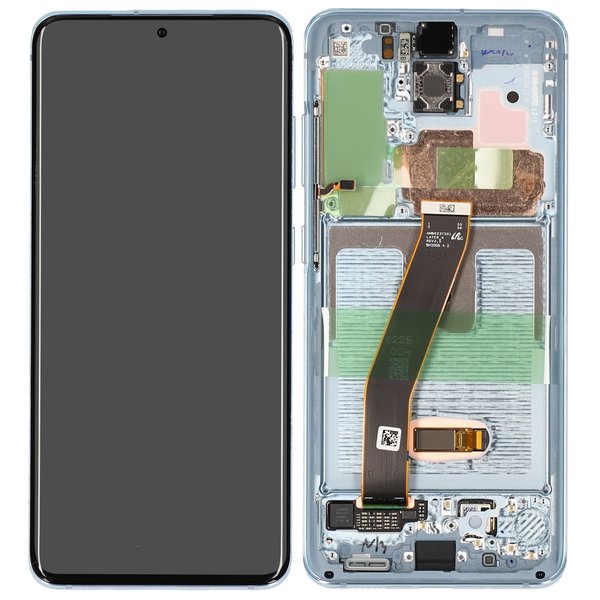 Lcd + Touch Per G980F Samsung Galaxy S20 - Cloud Blue Gh82-22131D