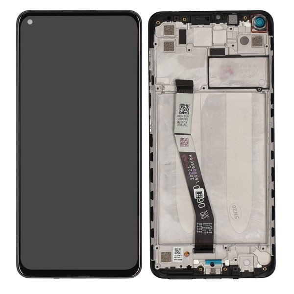 Lcd + Touch + Frame Per Xiaomi Redmi Note 9 - Nero Compatibile