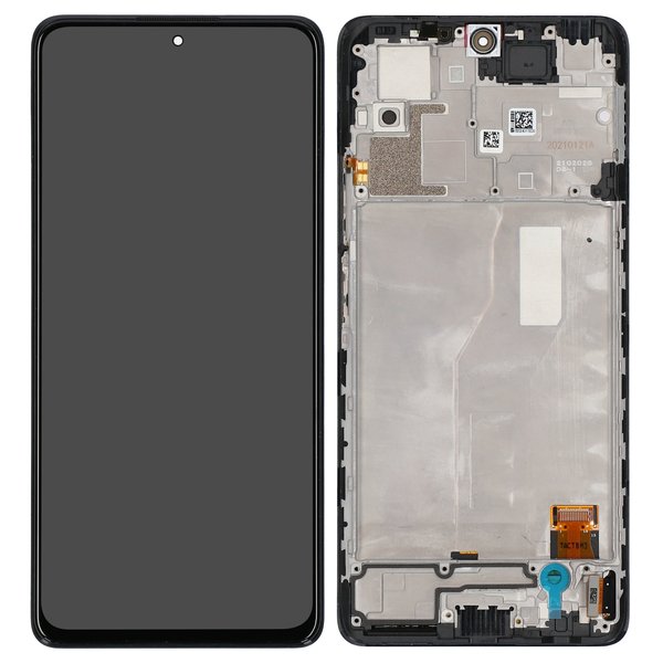 Lcd + Touch + Frame Per Xiaomi Redmi Note 10 Pro - Grigio Onice - Compatibile