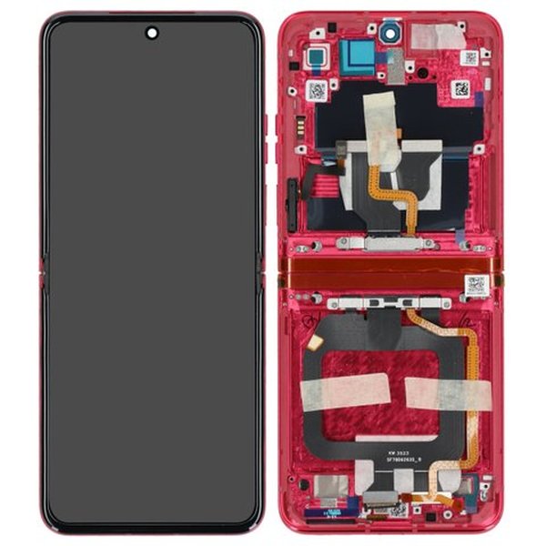 Lcd + Touch + Frame Per Xt2321 Motorola Razr 40 Ultra - Viva Magenta Originale
