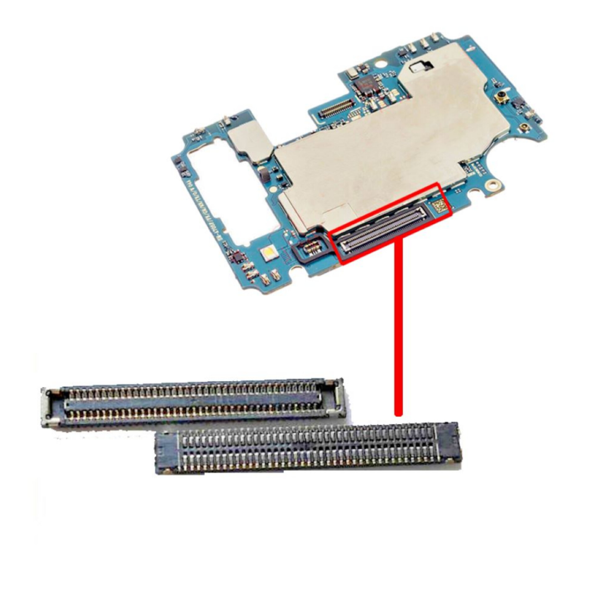 Connettore Display Lcd Contatto Fpc Scheda Madre Samsung Galaxy A40 Sm-A405 F