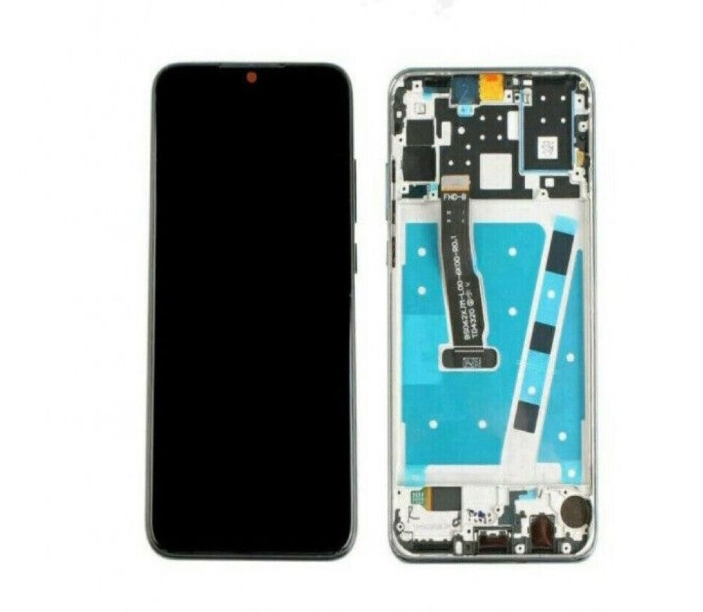 Display Lcd Frame Huawei P30 Lite Mar-Lx1M Mar-Lx1A Lx2J 48 Mp Touch Vetro Nero