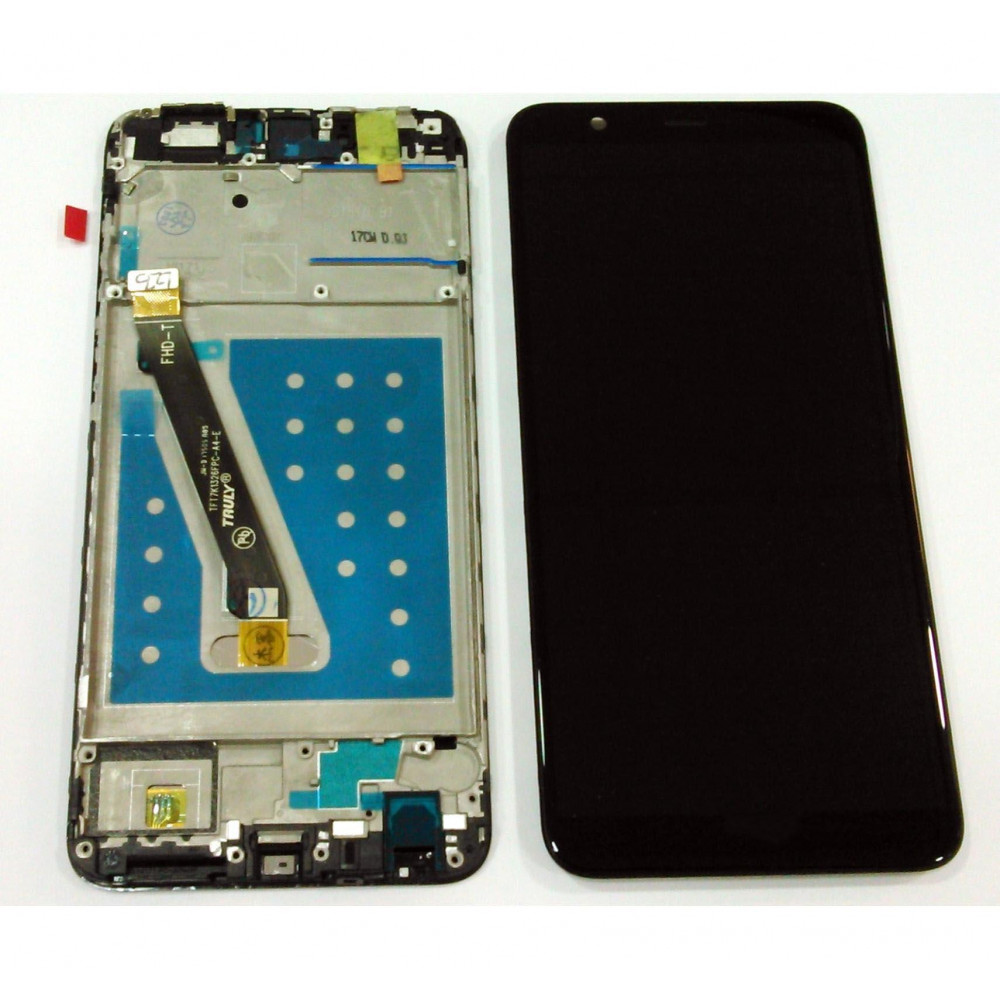 Display Lcd Touch Screen + Frame Huawei P Smart Fig-Lx1 Lx2 Lx3 Enjoy 7S Nero