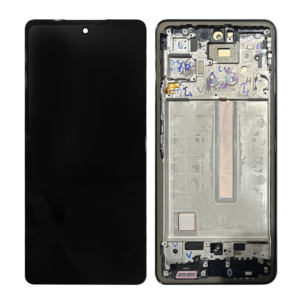 Display Lcd Touch Screen Oled + Frame Per Samsung Galaxy A53 5G 2022 Sm A536 A536B Nero Compatibile