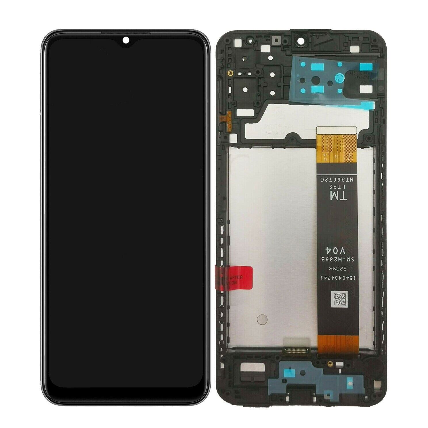 Display Lcd + Touch Screen Frame Per Samsung Galaxy A13 4G 2022 Sm-A137 F Nero