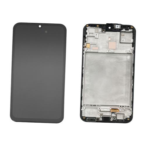 Display Lcd + Frame Samsung M15 5G M156B - Service Pack Black Originale