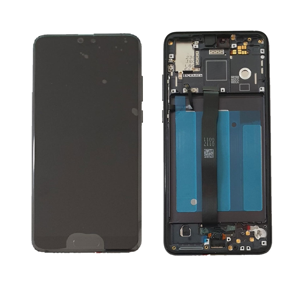 Lcd + Touch + Frame Per Eml-L29 Huawei P20 Dual - Nero