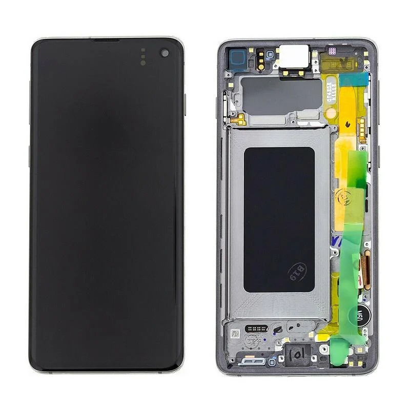 Display Lcd + Touch + Frame Samsung Galaxy S10 G973F Black Gh82-18850A (Prism Black) Compatibile Hq Incell