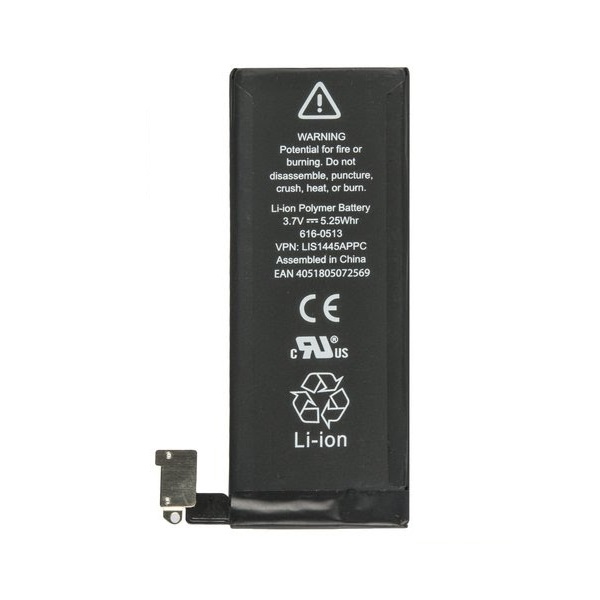 Batteria Per Apple Iphone 4 Li-Polymer 3,7V 1420Mah 5,2Wh Eccellente