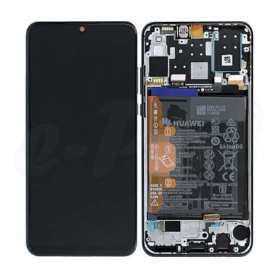 Lcd + Touch + Frame + Batteria Per Mar-Lx1Bx Huawei P30 Lite New Edition 02353Fpx - Black