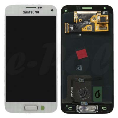Display Lcd Schermo Per Samsung Galaxy S5 Mini Bianco Sm-G800 Gh97-16147B