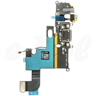 Connettore di Ricarica + Microfono per Apple iPhone 6 A1549 nero
