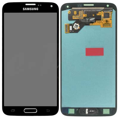 Display Lcd Schermo Con Cornice Per Samsung Sm-G903F Galaxy S5 Neo Nero Gh97-17787A