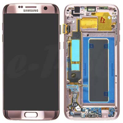 Display Lcd Schermo Per Samsung Galaxy S7 Edge G935F Rosa. Gh97-18533E