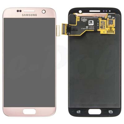 Lcd + Touch Screen Per Samsung Galaxy G930F S7 - Rosa Gh97-18523E