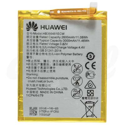 Batteria Originale Hb366481Ecw Huawei P9, P9 Lite, P8 Lite 2017, P10 Lite, Honor 5C, Gt3, P20 Lite, Honor 7 Lite, Honor 9 Lite, Y7 2018, Y6 2018