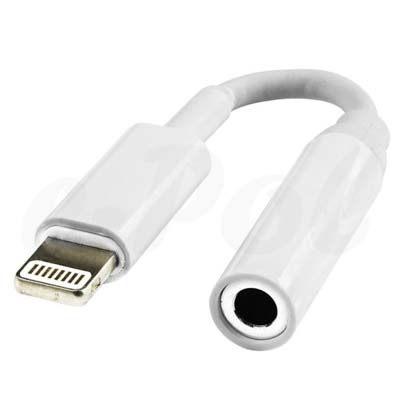 Adattatore Cavo Lightning a Stereo jack 3,5 mm bianco