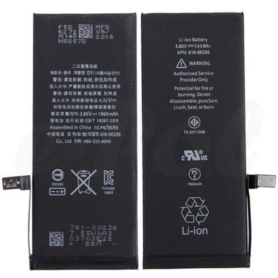 Batteria Per Apple iPhone 7 Li-Polymer 3,8V 1960Mah 7,45Wh Eccellente