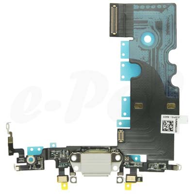 Connettore Flex Ricarica + Microfono Per Apple iPhone 8 Bianco