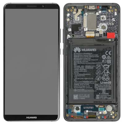 Lcd + Touch + Frame + Batteria Per Bla-L09, L29-Bla Huawei Mate Pro 10 - Grigio Titanio