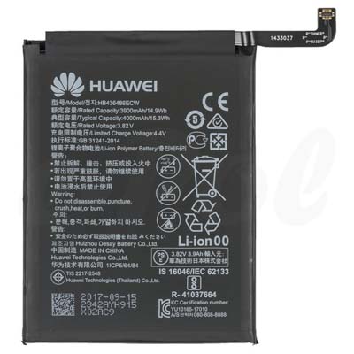 Huawei Batteria Li-Polymer Per Huawei Hb436486Ecw