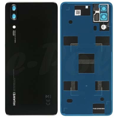 Coperchio Batteria Per (Eml-L29) Huawei P20 Dual - Nero