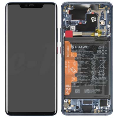 Lcd + Touch + Frame + Batteria Per Huawei Mate 20 Pro - Midnight Blue
