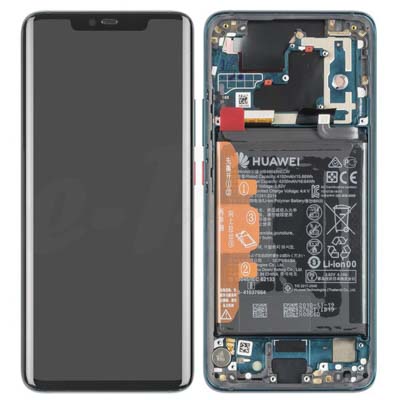 Display Lcd + Touch + Frame + Batteria Per (Lya-L09, Lya-L0C) Huawei Mate 20 Pro - Emerald Green