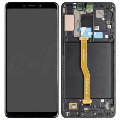 Display Lcd + Touch + Frame Per A920F Samsung Galaxy A9 (2018) Gh82-18308A Gh82-18322A - Caviar Black