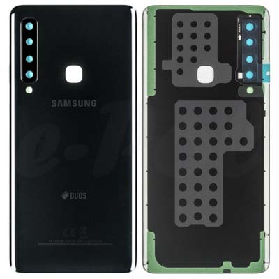 Back Cover Posteriore Per A920F Samsung Galaxy A9 (2018) Duos - Caviar Black
