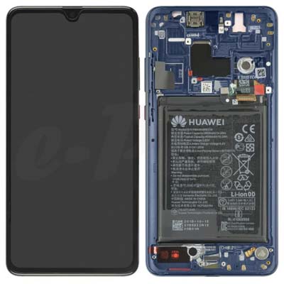 Display Lcd + Touch + Frame + Batteria Per (Hma-L09, Hma-L29) Huawei Mate 20 - Midnight Blue