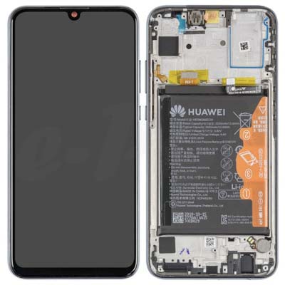 Lcd + Touch + Frame + Batteria Per (Hry-Lx1) Honor 10 Lite - Nero