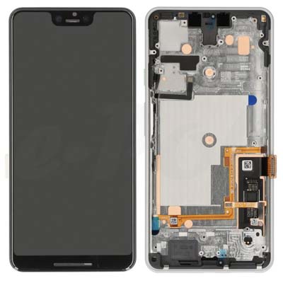 Lcd + Touch + Frame Per Google Pixel 3Xl - Bianco