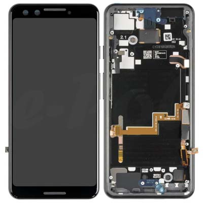 Lcd + Touch + Frame Per Google Pixel 3 - Nero