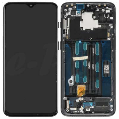 Lcd + Touch + Frame Per Oneplus 6T - Nero Lucido