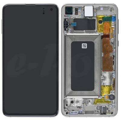 Lcd + Touch Per G970F Samsung Galaxy S10E - Bianco