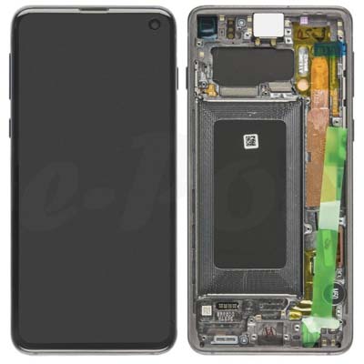 Lcd + Touch Per G973F Samsung Galaxy S10 Gh82-18850A Gh82-18835A Gh82-18860A - Nero