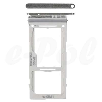 Carrello Sim Per G975F Samsung Galaxy S10+ Duos - Bi/ Bianco